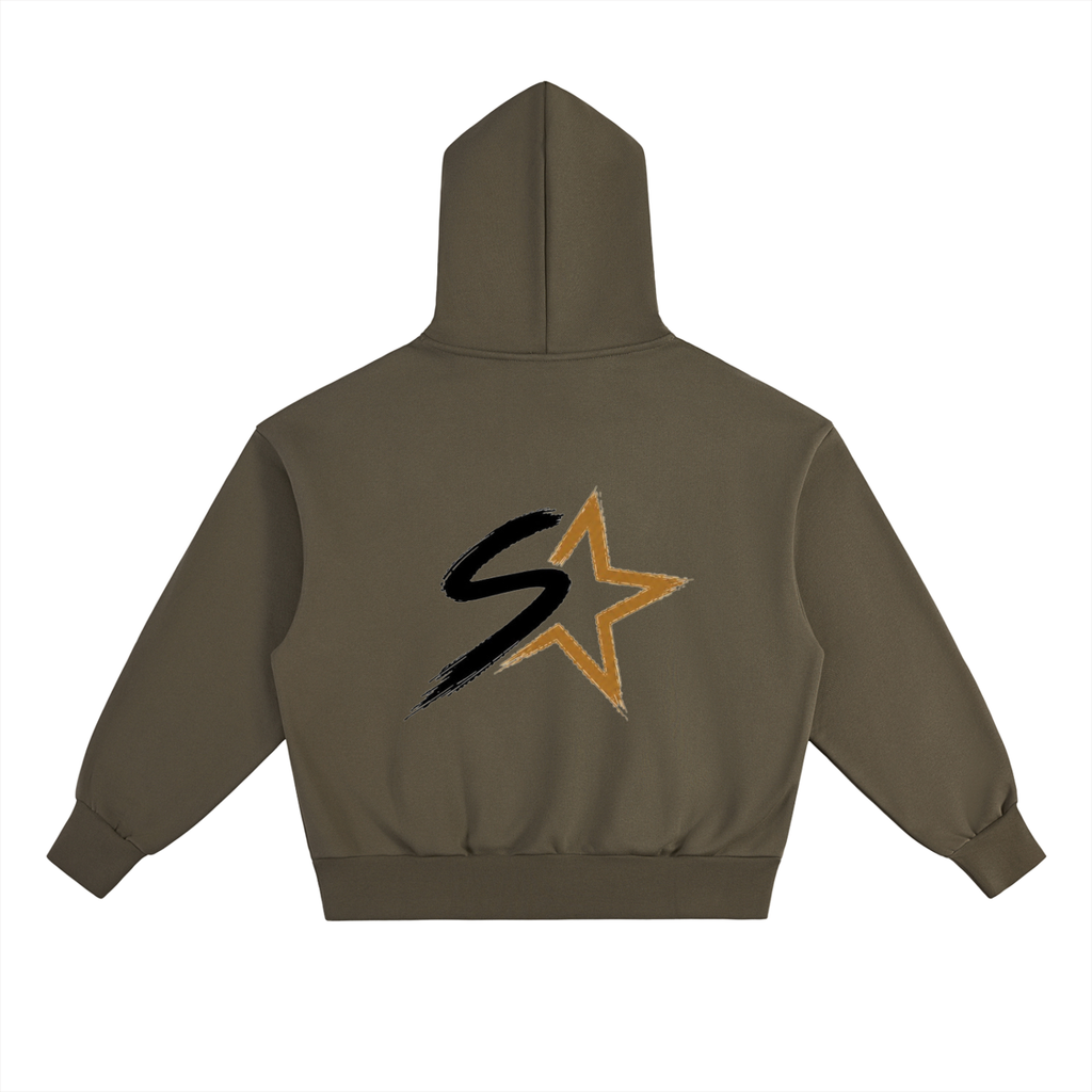 heavy simple baggy hoodie